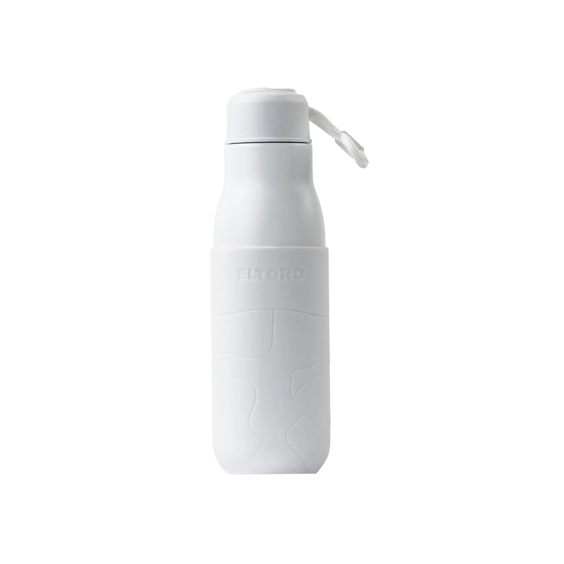 Eltoro Stainless Steel Bottle 500ml White With White Sleeve - Tashqila Eltoro Stainless Steel Bottle 500ml White With White Sleeve - Tashqila